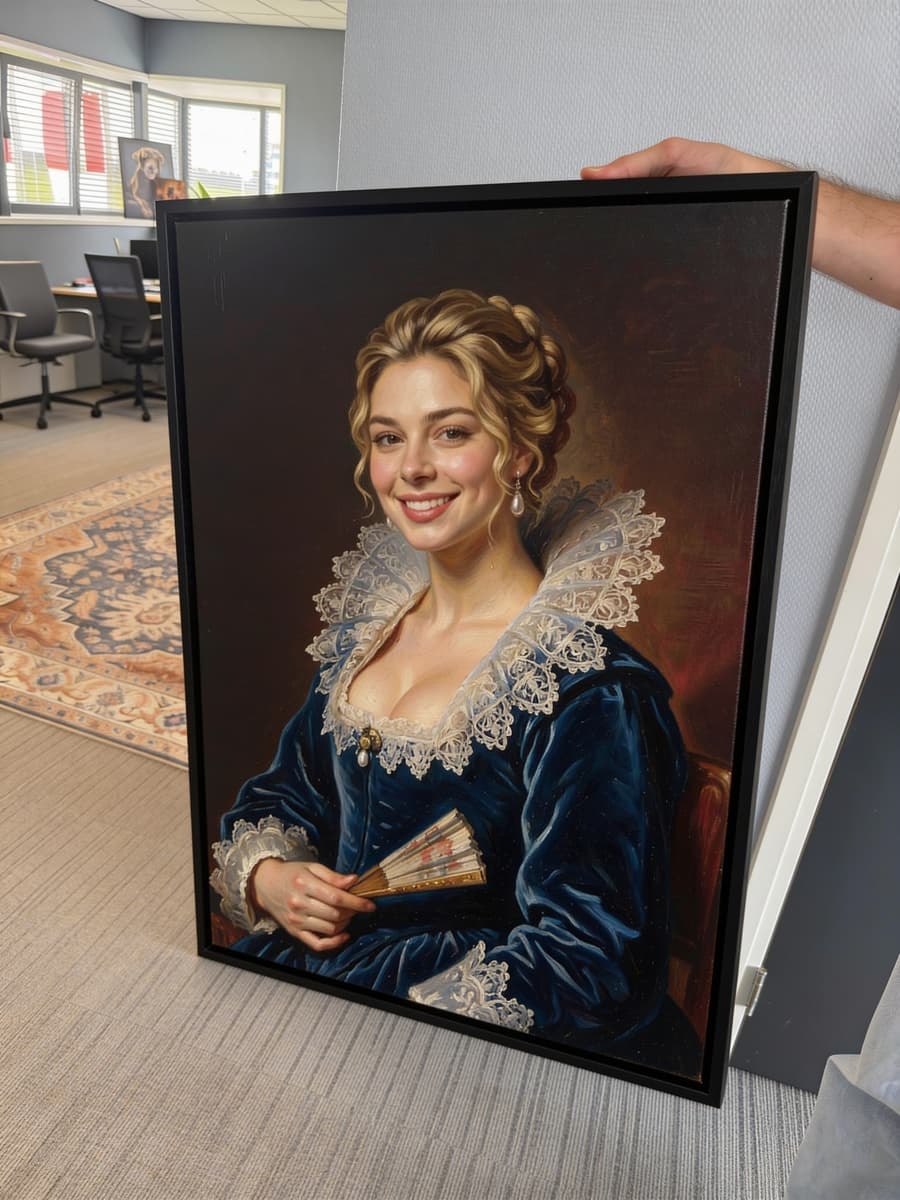 Canvas met baklijst